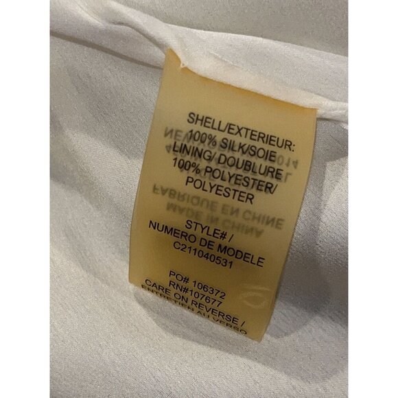 Alice + Olivia White Tank Top With Sequined Stripes Women's Size small - Picture 6 of 7